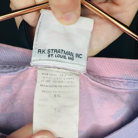 Vintage Harley Davidson Light Purple Bleached Metallic Letters Crewneck Size XL - Picture 10 of 10